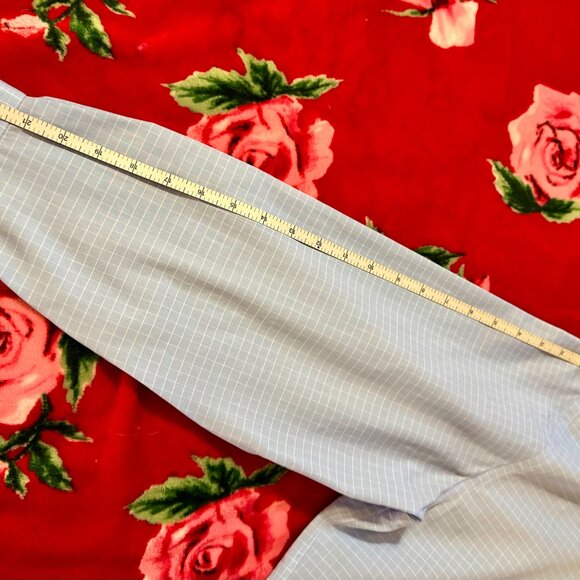 Jos. A. Bank Traveler Tailored Fit Blue Check Dress Shirt Men’s 15-33 Cotton - Picture 10 of 15